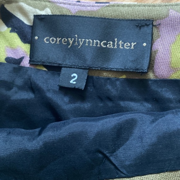 Coreylynncalter, Size 2, Pleated Wool & Silk Blend Skirt with Pockets - Picture 6 of 9